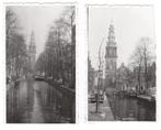 2 foto's Amsterdam 1955 Gracht Zuiderkerk Toren Auto Auto's, Gebruikt, Foto, Ophalen of Verzenden, 1940 tot 1960