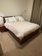 Malm bed structure, Gebruikt, Bruin, Tweepersoons, Ophalen of Verzenden