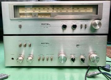Rotel RT 725 tuner en Rotel RA 313 versterker vintage Rotel beschikbaar voor biedingen