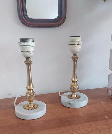 Set van twee vintage tafellampjes beschikbaar voor biedingen