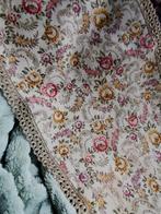 Vintage tafelloper brokaat, gouddraad fluweel +-130 Miekje, Ophalen of Verzenden