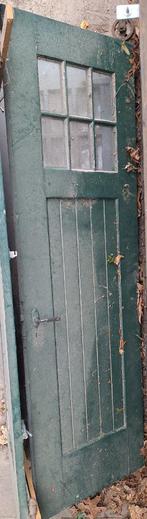 Drieluik garage hang/roldeur jaren 30 (3 x 77 x 240 cm), Doe-het-zelf en Verbouw, Deuren en Horren, Ophalen, Gebruikt, Garagedeur