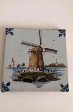 Oude hand geschilderd tegel - 13 x 13 cm - bijna gratis, Ophalen of Verzenden