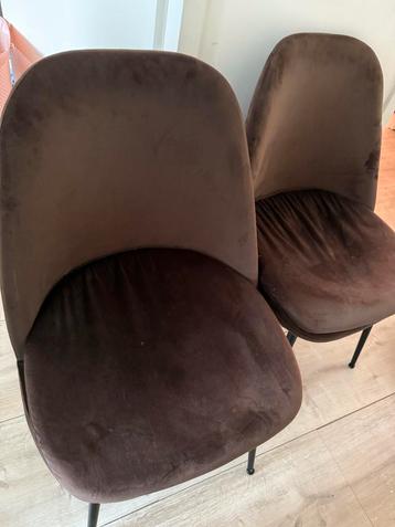 2x Zo Goed Als Nieuwe Eetstoelen Bruin Karwei beschikbaar voor biedingen