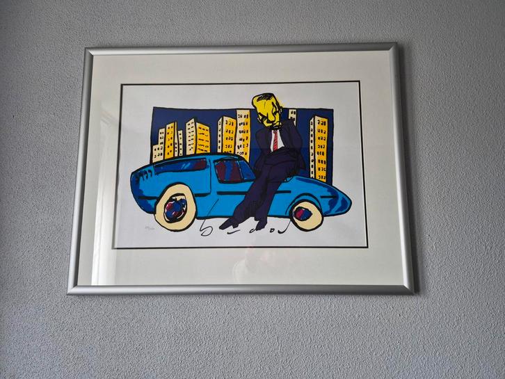 Herman Brood Zeefdruk - Sharp Dressed, Antiek en Kunst, Kunst | Litho's en Zeefdrukken, Ophalen