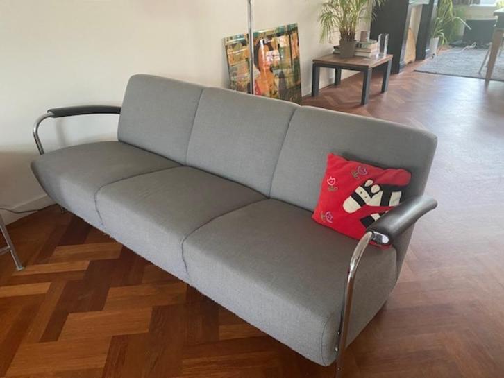 Leolux Scylla driezitsbank, Huis en Inrichting, Banken | Bankstellen, Gebruikt, Rechte bank, Tweepersoons, Minder dan 150 cm, 75 tot 100 cm