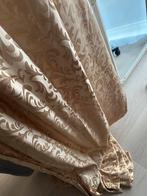 Mooie goudkleurige ordijnen te koop (2 delen), Ophalen of Verzenden, Gebruikt, 200 cm of meer