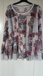 Gebloemde plise top/blouse, mt.48, Kleding | Dames, Made in Italy, Overige kleuren, Verzenden, Maat 46/48 (XL) of groter