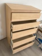 Houten ladekast met 5 lades, Huis en Inrichting, Kasten | Kledingkasten, Ophalen, 100 tot 150 cm, 50 tot 100 cm, Zo goed als nieuw