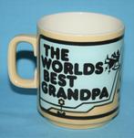 Hornsea Vintage Mok - " The Worlds Best Grandpa ", Keramiek, Ophalen of Verzenden, Zo goed als nieuw, Overige stijlen
