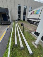 3 vlaggenmasten van 10 meter, Diversen, Vlaggen en Wimpels, Ophalen, Gebruikt