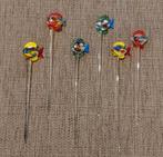 6 prachtige! Vintage cocktailprikkers met visjes, Ophalen of Verzenden