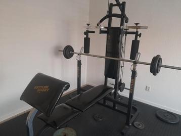 Thuisgym Krachtstation Kettler – complete set
met gewichten beschikbaar voor biedingen