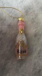Kerstbal bubbel fles glas, Diversen, Kerst, Ophalen of Verzenden, Zo goed als nieuw