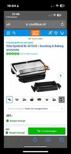 Tefal OptiGrill+ XL Contactgrill, Witgoed en Apparatuur, Ophalen of Verzenden, Uitneembare platen, Zo goed als nieuw