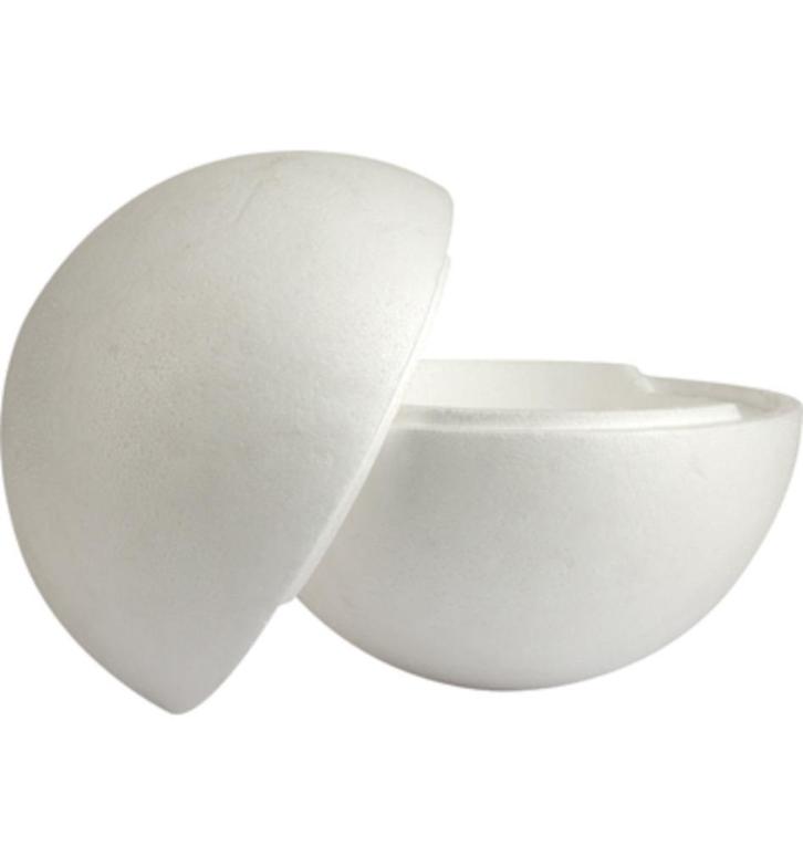 Stafil styropor (piepschuim) tweedelige bal 20 cm, Hobby en Vrije tijd, Knutselen, Nieuw, Materiaal, Ophalen of Verzenden