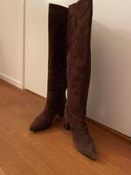 Purdey Bruine Suède Laarzen tot 9 dec mt 39- Lang & Elegant, Hoge laarzen, Bruin, Ophalen of Verzenden, Zo goed als nieuw