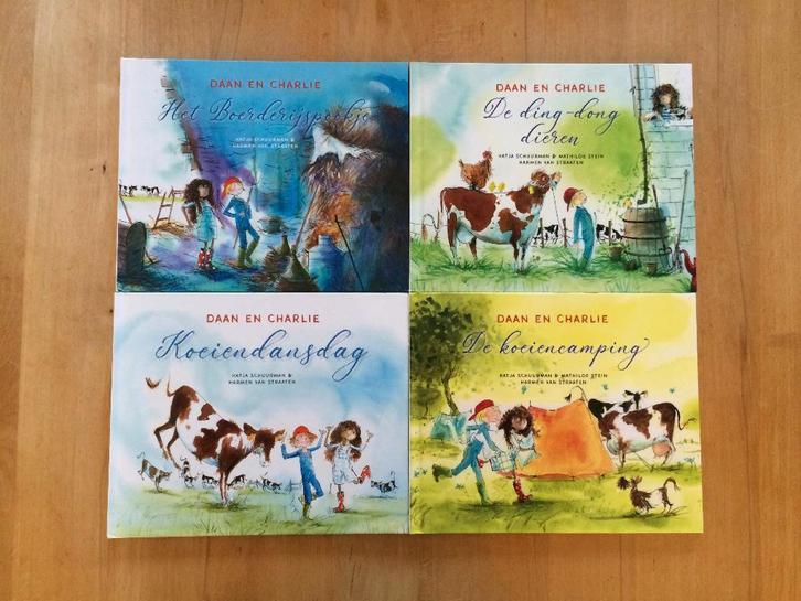 Set 4 voorleesboeken Daan en Charlie, Boeken, Kinderboeken | Jeugd | onder 10 jaar, Zo goed als nieuw, Fictie algemeen, Ophalen of Verzenden