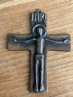 Vintage bronzen kruisje kruis 11 x 8 cm hanger, Ophalen of Verzenden