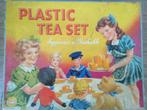 Vintage plastic tea set jaren 50 in originele doos, Ophalen of Verzenden