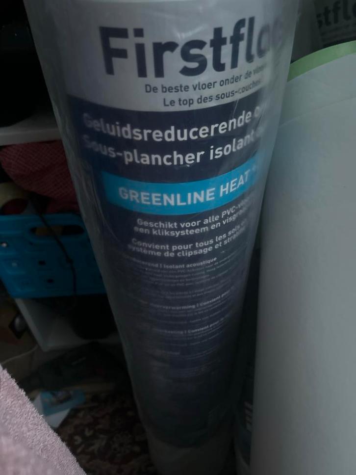 +/- 67m2 (5 rol) GAMMA Geluidsred. Ondervloer PVC/Visgraat, Doe-het-zelf en Verbouw, Isolatie en Afdichting, Nieuw, Vloerisolatie