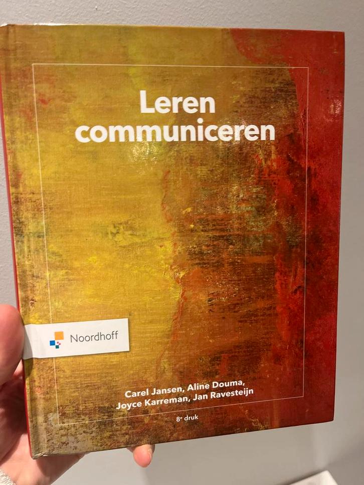 Leren Communiceren - 8e druk, Boeken, Studieboeken en Cursussen, Zo goed als nieuw, HBO, Gamma, Ophalen of Verzenden