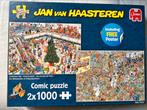 Black friday & Kerstkoopjes - Jan van Haasteren 2x 1000, Ophalen of Verzenden, 500 t/m 1500 stukjes, Zo goed als nieuw