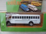 Schoolbus blauw + Schoolbus geel + Schoolbus wit. Nieuw., Hobby en Vrije tijd, Modelauto's | Overige schalen, Nieuw, Bus of Vrachtwagen