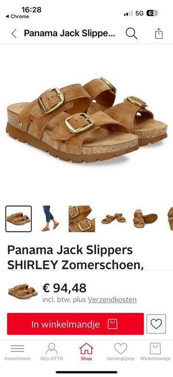 Panamajack beige suede slipper maat 42 zgan beschikbaar voor biedingen
