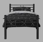 1- persoonsbed, 90 cm, Eenpersoons, Zwart, Ophalen of Verzenden