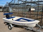 Sloep Aqualine Vaarklaar + Trailer, Watersport en Boten, Sloepen, Benzine, Buitenboordmotor, Polyester, Gebruikt