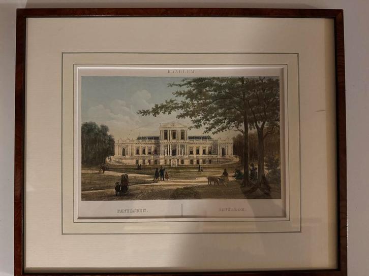 Litho Paviljoen Haarlem - Kunsthandel Beekmans 1873, Antiek en Kunst, Kunst | Etsen en Gravures, Ophalen of Verzenden