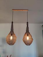 Hanglamp van bronskleurige ringetjes, Ophalen, Metaal, Minder dan 50 cm