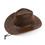 Bruine western hoed / cowboy cowgirl heren dames linedance, Verzenden, Nieuw, Hoed