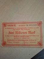 Stollberg 5 Miljoen Mark - 1923, Ophalen of Verzenden, Duitsland, Losse munt