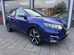 Nissan Qashqai 1.2 Tekna + | Leder | Panoramadak | Full opti, Auto's, 65 €/maand, Gebruikt, 4 cilinders, Blauw