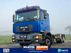 M.A.N. 26.414 F2000 6x4 steel manual, Auto's, Blauw, MAN, Te koop, Euro 3