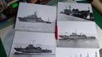 6 Oorlogschepen 6 Duitse (originele) - jaren '80, Verzamelen, Nieuw, Motorboot, Kaart, Foto of Prent, Verzenden