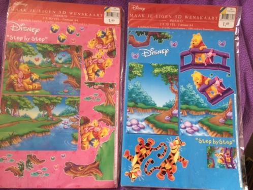 Maak je eigen 3d wenskaart met Winnie the Pooh, Hobby en Vrije tijd, Kaarten | Zelf maken, Nieuw, Overige typen, Ophalen of Verzenden