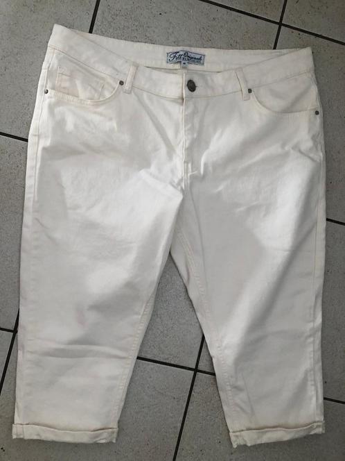 roomwitte 3/4 spijkerbroek Fitt Originals maat 46, Kleding | Dames, Spijkerbroeken en Jeans, Zo goed als nieuw, Overige jeansmaten