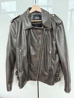 Zara leather jacket, Kleding | Dames, Ophalen of Verzenden, Zo goed als nieuw, Bruin