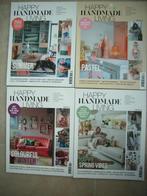 als nieuw: magazines Happy Handmade Living editie 9+10+11+12, Ophalen of Verzenden, Zo goed als nieuw, Damesbladen