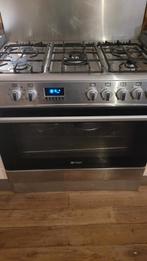 Wiggo gasfornuis evt achterplaat en afzuigkap, Witgoed en Apparatuur, Fornuizen, Ophalen, 60 cm of meer, Gas, Vrijstaand