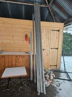 Aluminium profielen met dakhaken voor zonnepanelen, Ophalen, Gebruikt, Aluminium