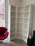 Boekenkast voor hoek - 95/95x28x202cm 3 delen, Ophalen, 50 tot 100 cm, Zo goed als nieuw, Met klep(pen)