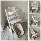 Stokke Tripp Trapp wit met babyset en newbornset evt. 2x, Ophalen of Verzenden, Zo goed als nieuw, Stokke Tripp Trapp, Stoelverkleiner