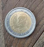 Zeldzame 2 euro munt Spanje uit 2001, Ophalen of Verzenden, Spanje, 2 euro, Losse munt