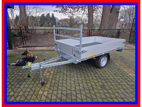 Eduard plateauwagen enkelasser ongeremd 230x145x30 Nieuw, Auto diversen, Aanhangers en Bagagewagens, Nieuw