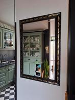 Mooie zwarte strakke rechthoekige spiegel, Ophalen, Zo goed als nieuw, Minder dan 100 cm, Rechthoekig