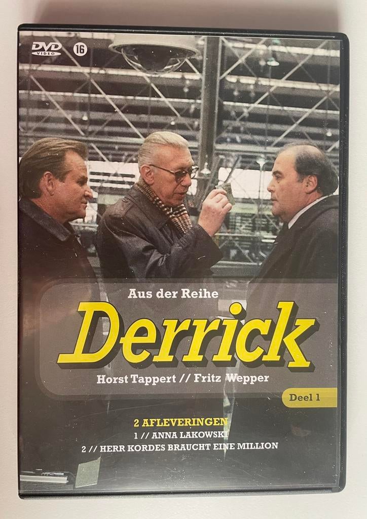 DERRICK  op DVD - Deel 1  met 2 afleveringen, Vanaf 16 jaar, Ophalen of Verzenden, Zo goed als nieuw, Actie en Avontuur